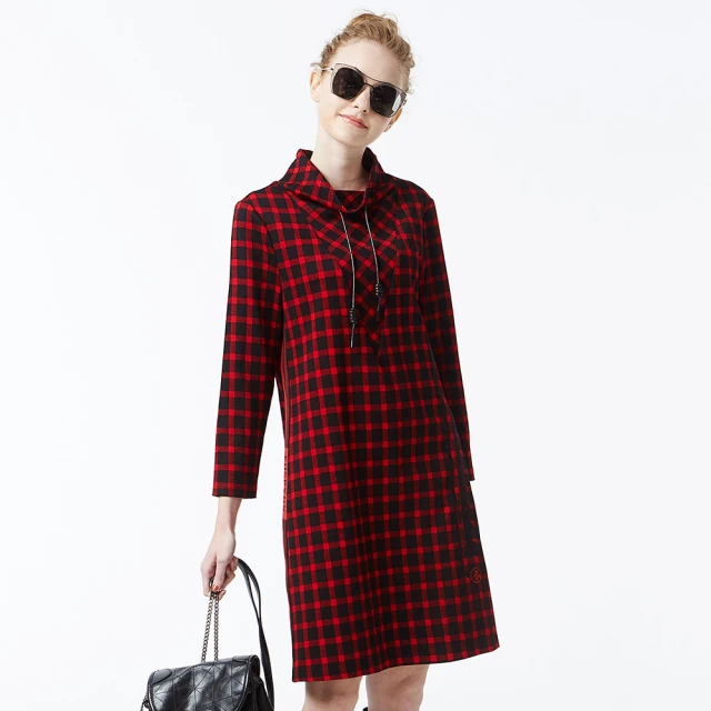 【MYVEGA 麥雪爾】微高領直坑條針織上衣-黑 歷史價格詳細信息