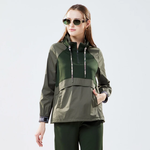 【MYVEGA 麥雪爾】異材質假兩件直條紋上衣-黑 歷史價格詳細信息