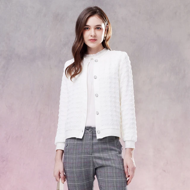 【MYVEGA 麥雪爾】MA小香風異材質拼接雪紡袖上衣-三款任選(小香風/雪紡上衣/長袖上衣) 歷史價格詳細信息