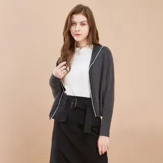 【MYVEGA 麥雪爾】MA羊毛肩拼接簍空蕾絲針織上衣-米 歷史價格詳細信息