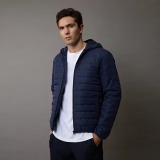 GIORDANO 男裝E care輕暖系列連帽外套-09 標誌黑 歷史價格詳細信息