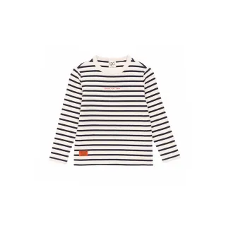 GIORDANO 女裝條紋七分袖上衣 - 標誌黑X皎白 歷史價格詳細信息