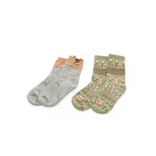 GIORDANO 女款粗條紋中筒襪-兩雙入 (多色任選) 05450013 歷史價格詳細信息
