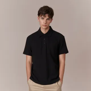 POLO杉男夏季短袖高級感緊身翻領素色休閒薄款短袖針織上衣潮-至簡原創 歷史價格詳細信息