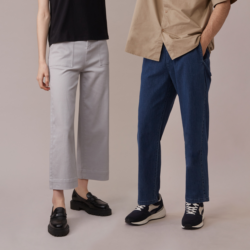 【GIORDANO 佐丹奴】男/女裝 B-SPORTS系列 瞬間冰涼 3M彈性 束口褲 卡其 牛仔 長褲(多色任選) 歷史價格詳細信息