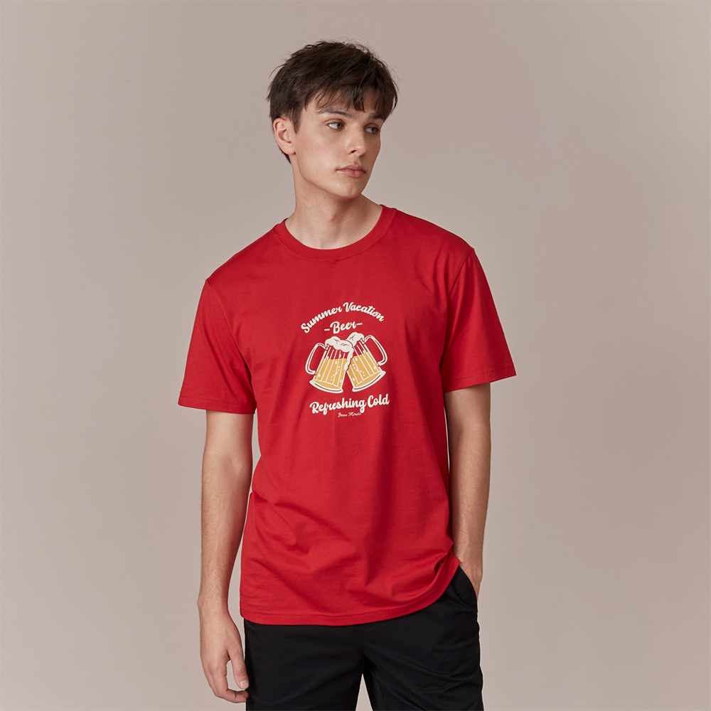 【GIORDANO 佐丹奴】男裝復古印花長袖上衣(05 深藍) 歷史價格詳細信息