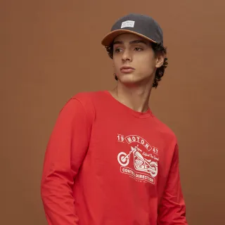 GIORDANO 男裝印花長袖上衣 NEVER GIVE UP-多色任選 歷史價格詳細信息