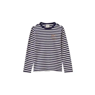 GIORDANO 女裝條紋七分袖上衣 - 標誌黑X皎白 歷史價格詳細信息