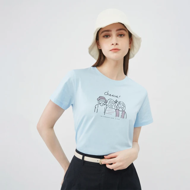 【GIORDANO 佐丹奴】女裝印花上衣 Perfect Distance系列(01 淺麻黃) 歷史價格詳細信息