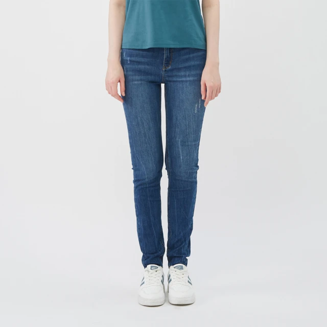 GIORDANO 女裝彈力中腰貼身牛仔褲-76 中藍 歷史價格詳細信息