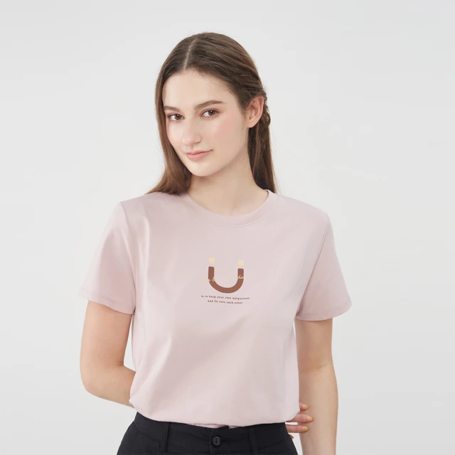 【GIORDANO 佐丹奴】女裝印花上衣 Perfect Distance系列(01 淺麻黃) 歷史價格詳細信息