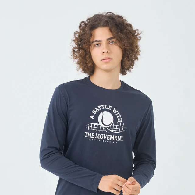 GIORDANO 男裝印花長袖上衣 NEVER GIVE UP-多色任選 歷史價格詳細信息