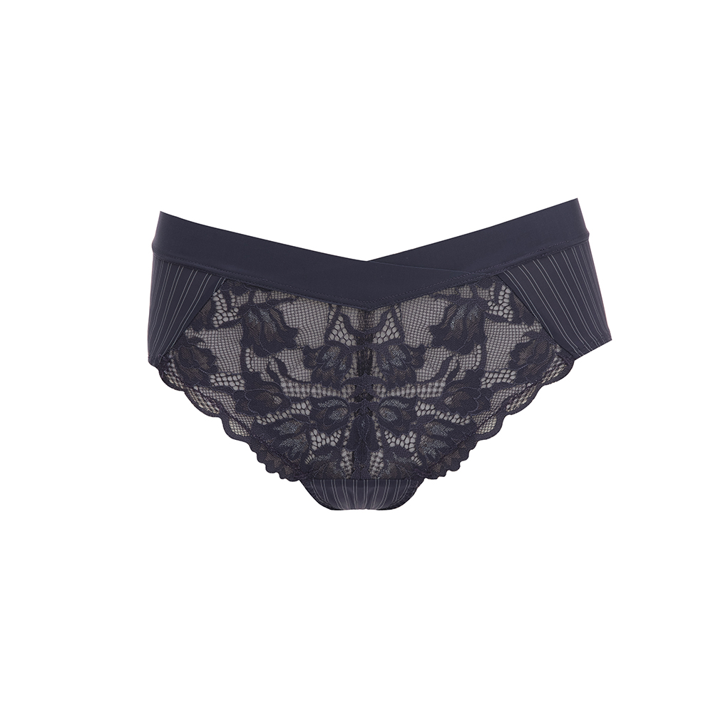 【曼黛瑪璉】 V極線低腰寬邊三角內褲(石岩灰) 歷史價格詳細信息