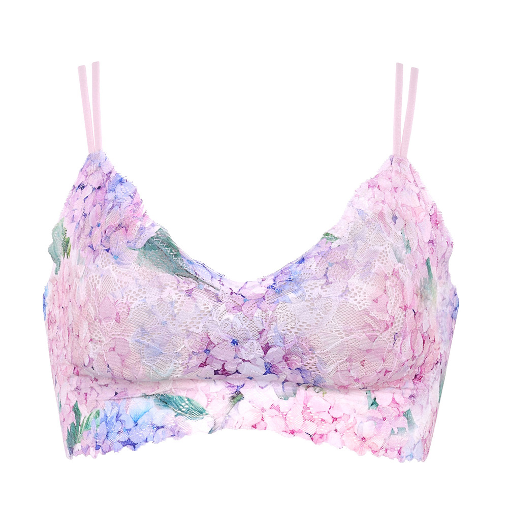 華歌爾-GOCOCI  M-L無鋼圈內衣(印花白) 蕾絲款-套穿式無痕親膚-NB9695IV 歷史價格詳細信息