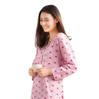 【Wacoal 華歌爾】睡衣-仕女系列 M-L純棉針織印花短袖半開襟七分褲裝 LWZ87721GR(嫩芽綠) 歷史價格詳細信息