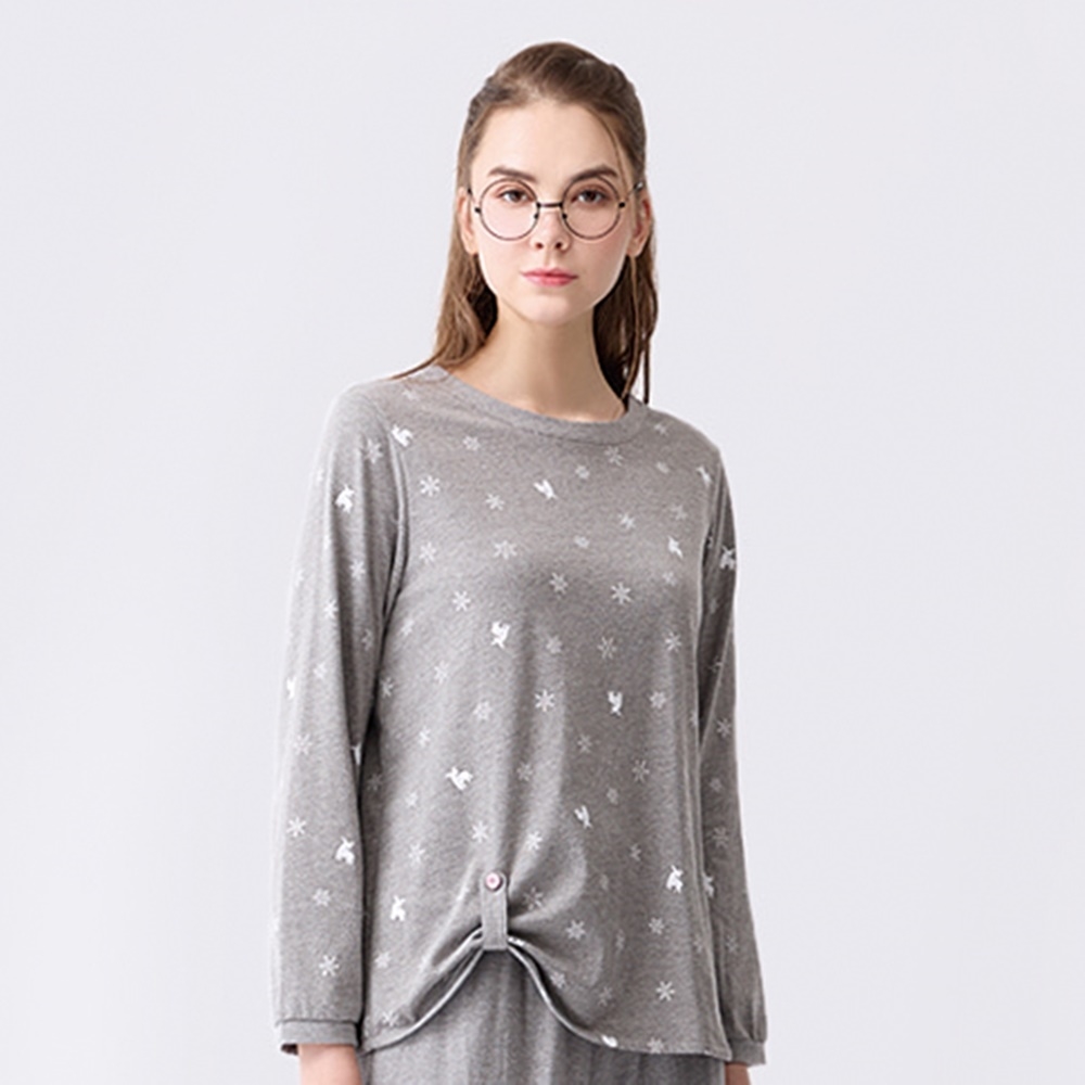 華歌爾睡衣-家居系列 M-LL暖羊羊國民領純棉印花褲裝(松石綠)-LWZ24631HH 歷史價格詳細信息