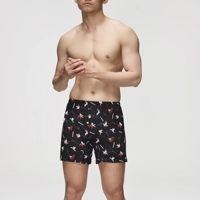 【Mr. DADADO】運動巴黎 M-3L印花四角男內褲 天然絲光棉-吸濕排汗-GHQ424BL(黑) 歷史價格詳細信息