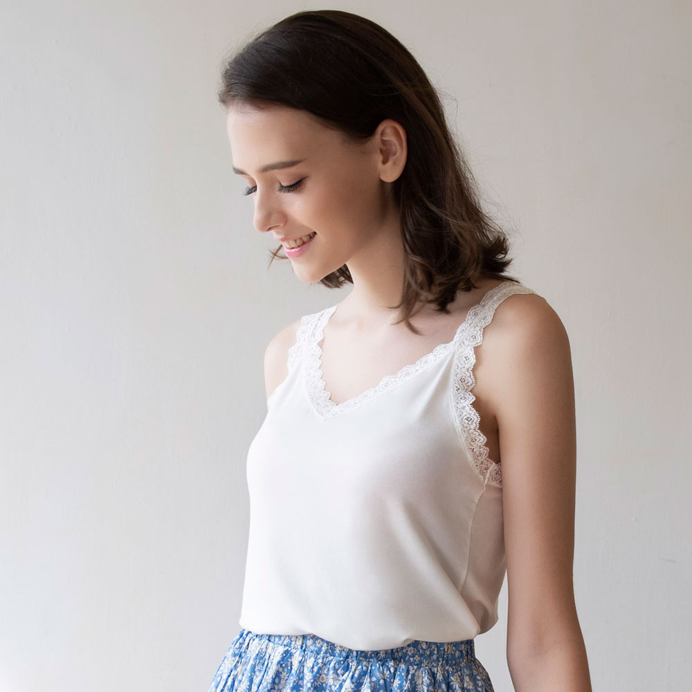 華歌爾-美姿衣-冰牛奶纖維 M-LL細帶背心(優雅白) 保濕護膚-LT535821CR 歷史價格詳細信息