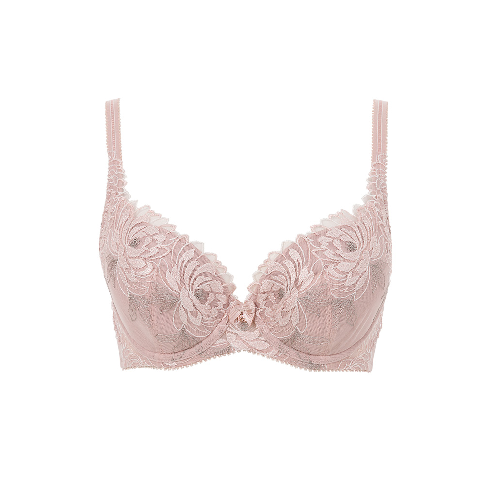 【Triumph 黛安芬】FLORALE溫柔薔薇系列 無鋼圈U型無痕包覆 B-C罩杯內衣(優雅灰) 歷史價格詳細信息