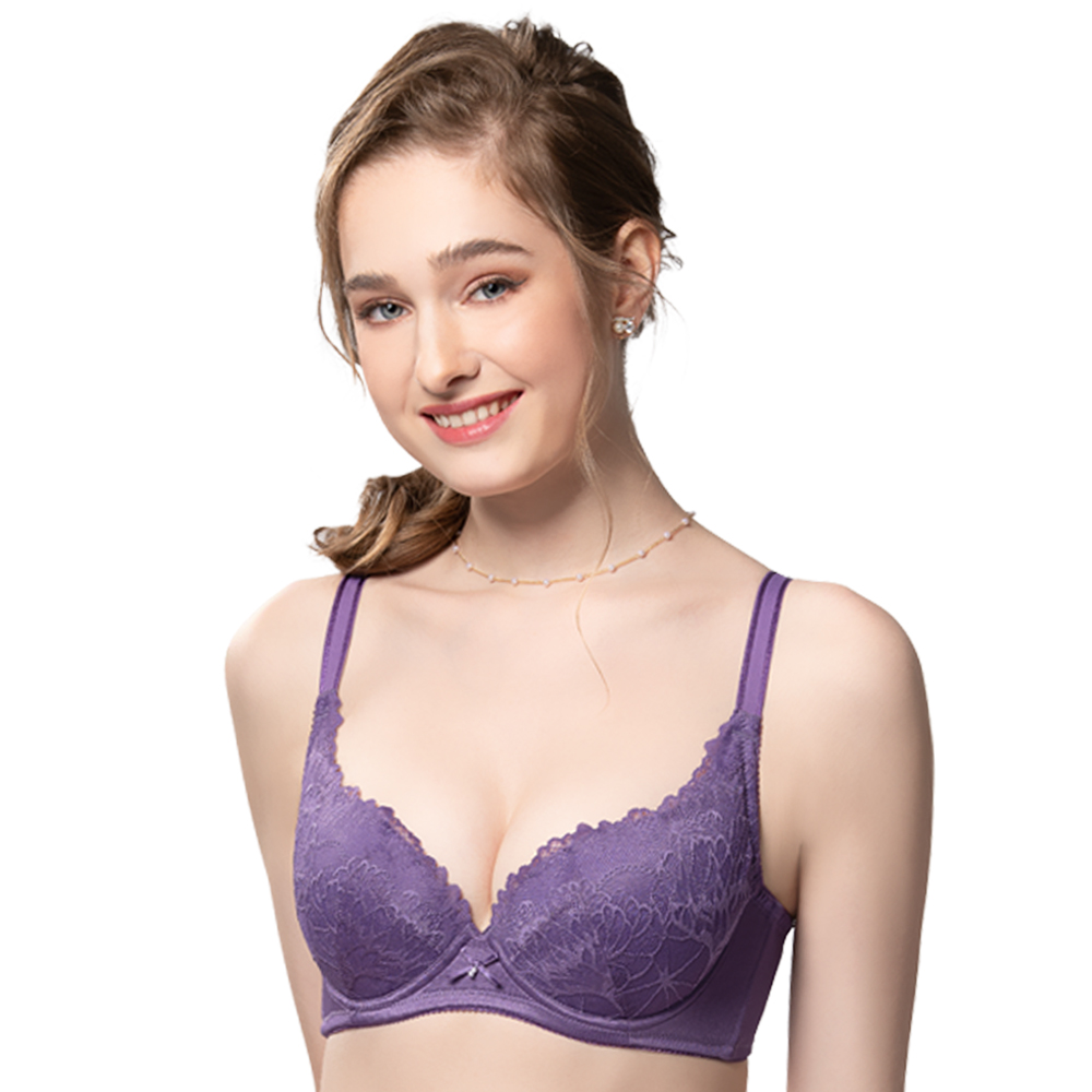 【思薇爾】花思系列B-E罩蕾絲包覆女內衣(月荷紫) 歷史價格詳細信息