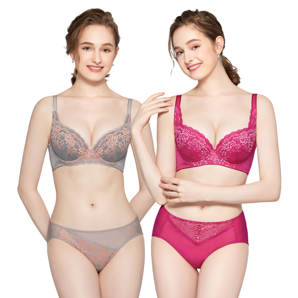 【思薇爾】花悅系列M-XXL蕾絲中腰三角女內褲(石雲灰) 歷史價格詳細信息