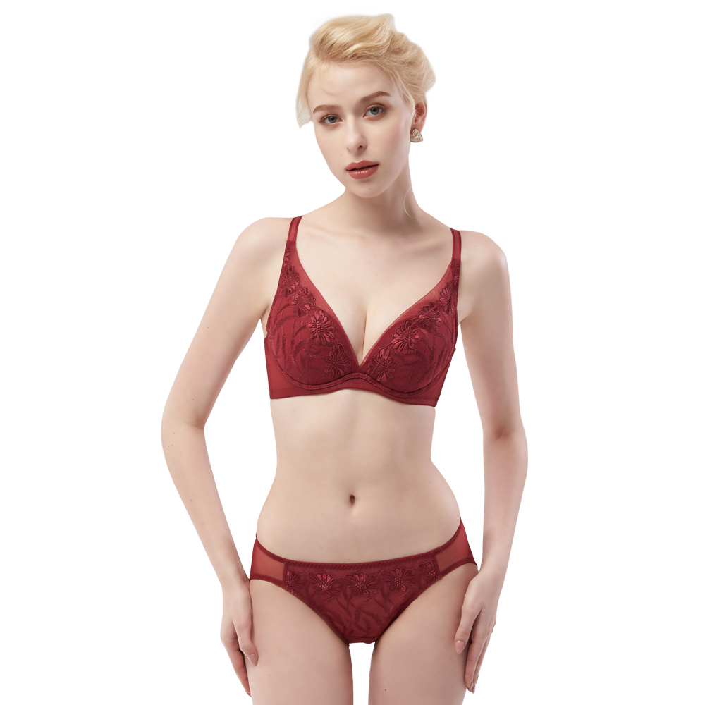 【思薇爾】花云系列B-E罩蕾絲包覆女內衣(朱霞橘) 歷史價格詳細信息