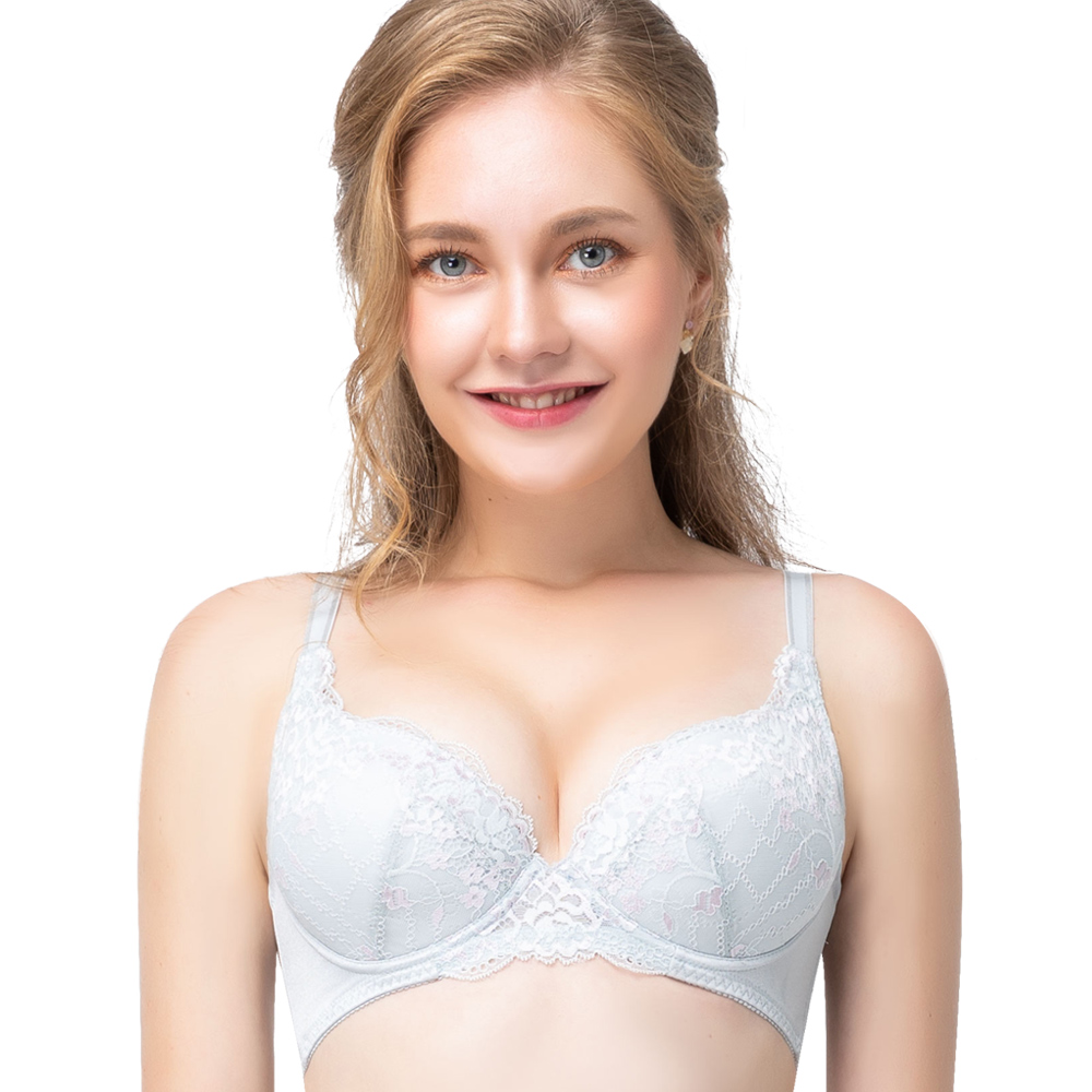 【思薇爾】花容系列A-F罩蕾絲包覆女內衣(湛浠藍) 歷史價格詳細信息