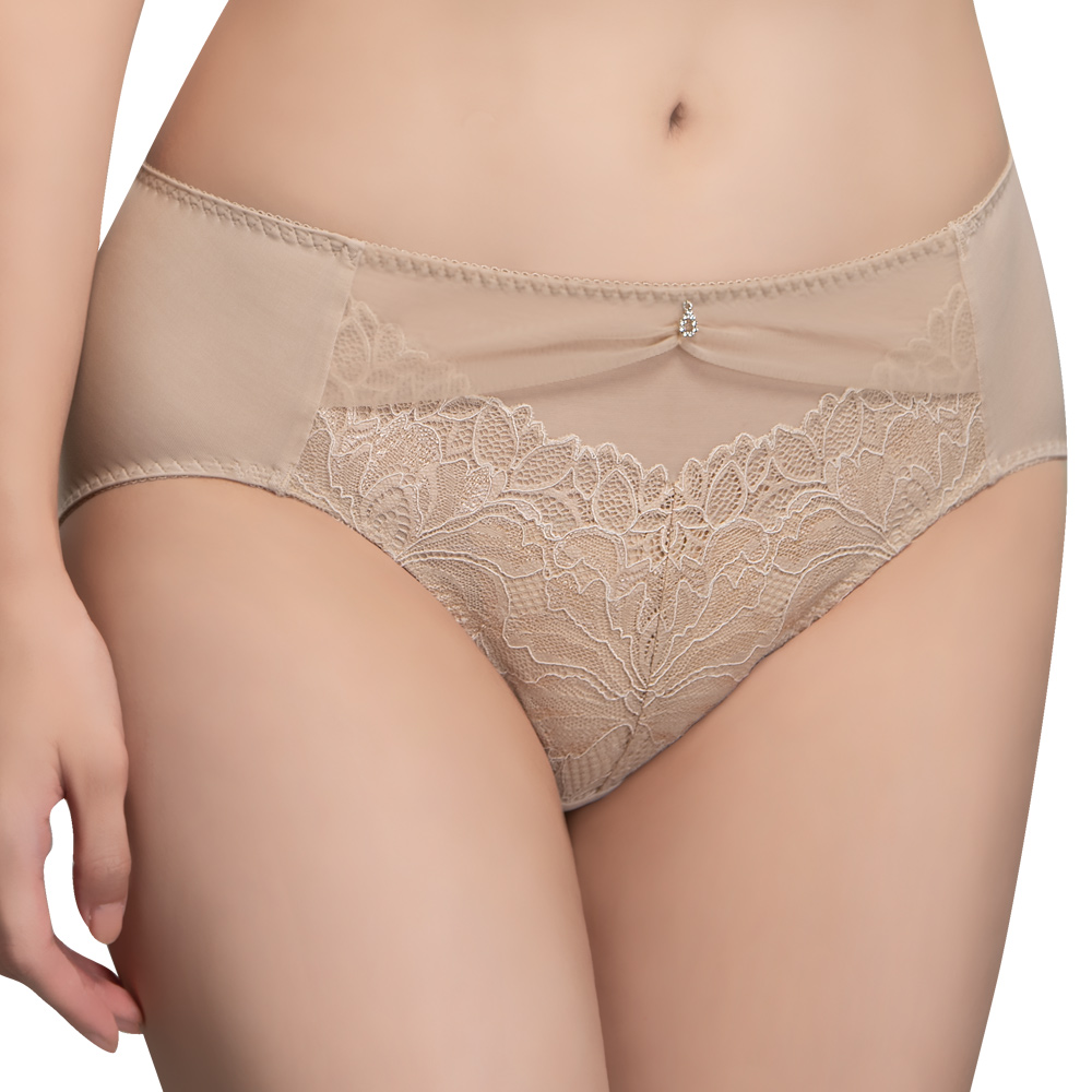 【思薇爾】撩波鳶尾花系列M-XXL蕾絲低腰三角內褲(淡漠膚) 歷史價格詳細信息