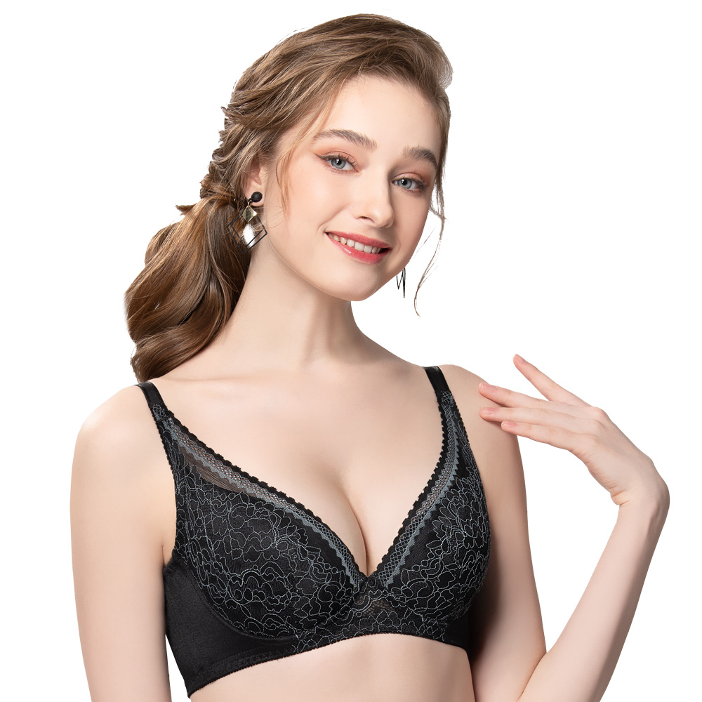 【思薇爾】羅芙娜系列B-E罩蕾絲集中包覆女內衣(黑色) 歷史價格詳細信息