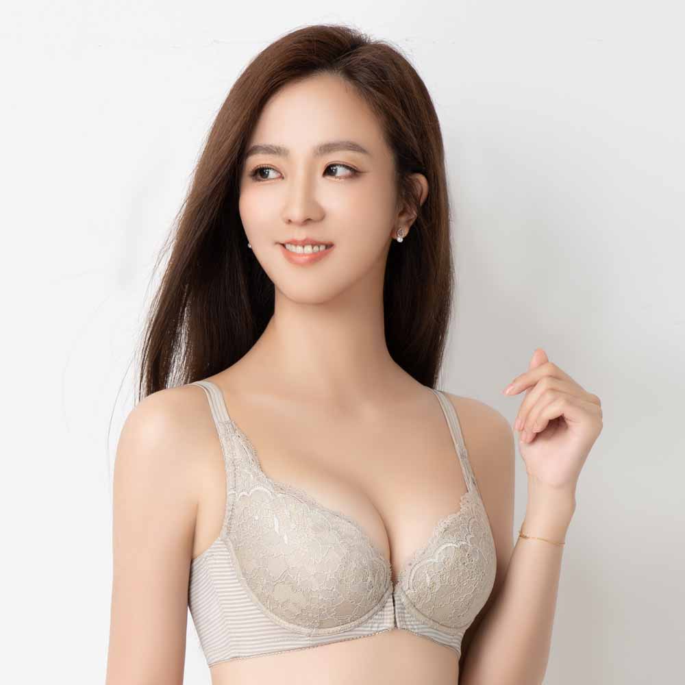 SWEAR 思薇爾 沁涼Bra 系列 B-D罩 軟鋼圈 前扣式 蕾絲 包覆 女內衣 (輕胭紫) 歷史價格詳細信息