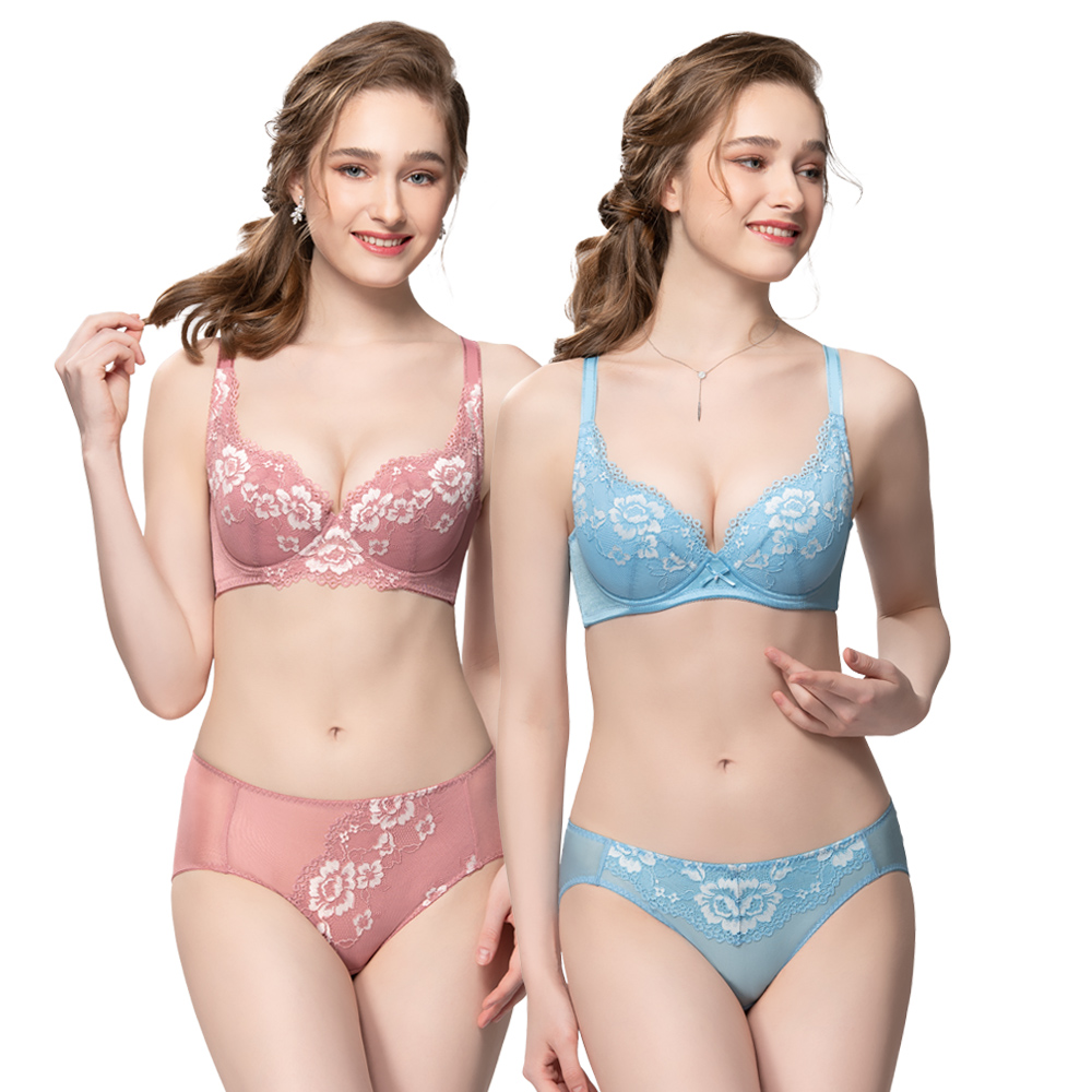 【思薇爾】花容系列A-F罩蕾絲包覆女內衣(湛浠藍) 歷史價格詳細信息