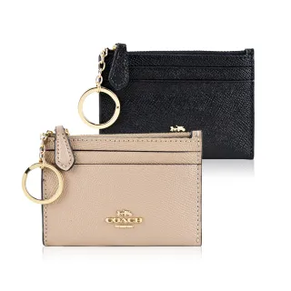 COACH馬車素面防刮卡夾鑰匙零錢包-黑色下標前請先告知 請勿直接下標 歷史價格詳細信息
