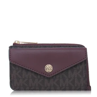 MICHAEL KORS 卡片零錢包 皮夾 十字紋防刮真皮 證件卡夾 皮夾 錢包 M58917 黑色MK 廠商直送 歷史價格詳細信息