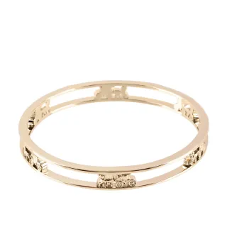 【COACH】鏤空馬車雕飾不可調手環(亮金色) 歷史價格詳細信息