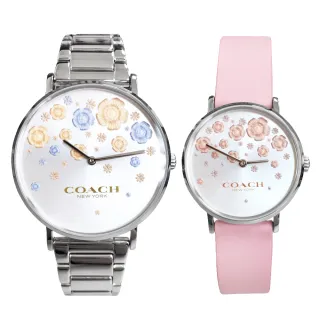 【COACH】優雅貝面晶鑽腕錶-34mm/半金(14503833) 歷史價格詳細信息