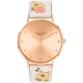 【COACH】Perry 優雅紫 CC皮帶女錶(CO14504134) 歷史價格詳細信息