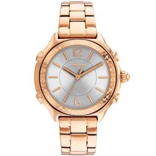 COACH 玫瑰緹花LOGO防刮皮革釦式中夾-白色 歷史價格詳細信息