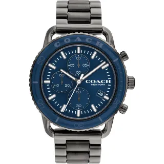 【COACH】官方授權經銷商 藍亮粉面盤氣質腕錶-36mm(14504078/速) 歷史價格詳細信息