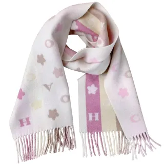 【COACH】米X焦糖卡其LOGO雙面用羊毛披肩 歷史價格詳細信息