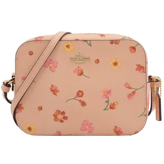 COACH粉橘底白點點防刮皮革文字拉鍊真皮長夾 多功能長夾手提包小牛皮手拿包 現貨在台 NEW YORK 歷史價格詳細信息