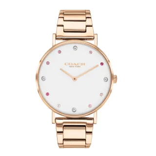 【COACH】彩點C LOGO皮革腕錶CO14504206 36mm 現代鐘錶 歷史價格詳細信息