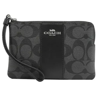 【COACH】經典黑灰老花滿版鐵牌男生皮帶皮革寬版(Coach 91286) 歷史價格詳細信息