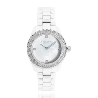 【COACH】COACH 銀框 藍面 銀色米蘭帶腕錶 (14602437) 歷史價格詳細信息