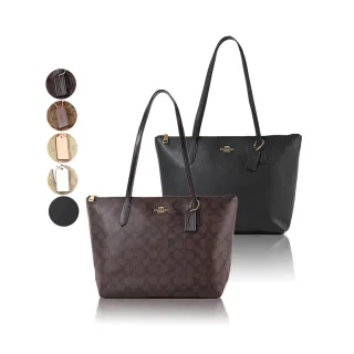 COACH 緹花LOGO防刮拉鍊肩背/斜背二用包-緋紅 歷史價格詳細信息