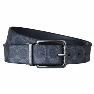 【COACH】經典LOGO牛皮/PVC男款皮帶(多款供選) 歷史價格詳細信息