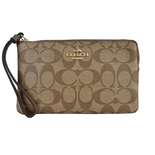 COACH 馬車緹花對開拉鍊短夾(卡其棕) 歷史價格詳細信息