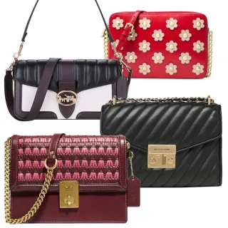 COACH & Michael Kors & Kate Spade 經典立體LOGO 緹花/素色皮革釦式皮夾中夾 (多款多色可選) 歷史價格詳細信息