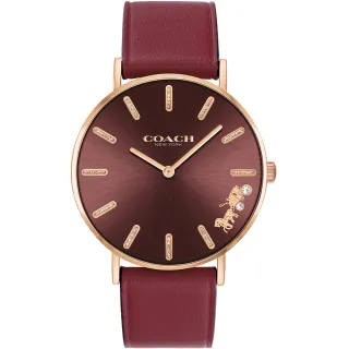 【COACH】官方授權經銷商 氣質茶花貝面晶鑽腕錶-36mm/玫瑰金(14504110) 歷史價格詳細信息