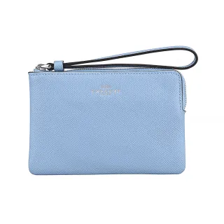 COACH水藍鱷魚紋全皮方框T釦翻蓋三摺多卡長夾 歷史價格詳細信息