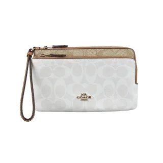 【COACH】經典LOGO拉鍊肩背斜背水桶包(駝色) 歷史價格詳細信息